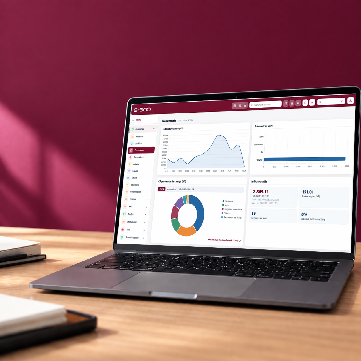 Un ERP modulable pour centraliser votre gestion.